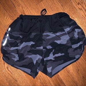 athleta black/gray camo shorts